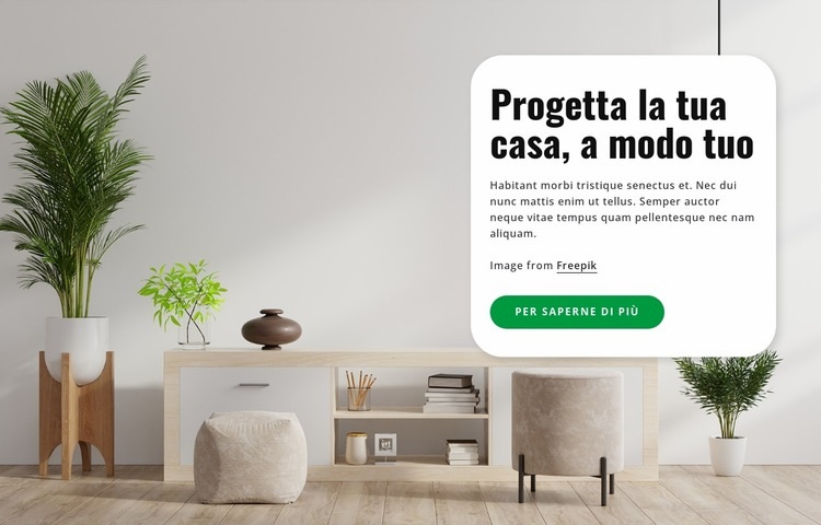 Progetta la tua casa Progettazione di siti web