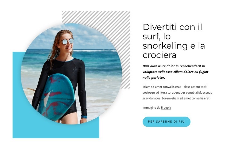 Divertiti a navigare Mockup del sito web