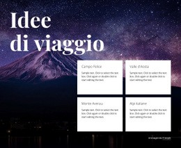 Idee Di Viaggio - Modello Di Sito Web Gratuito