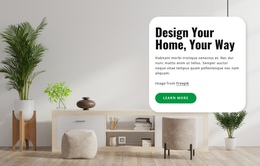 Design Your Home One Page Template