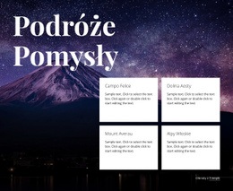 Pomysły Na Podróż - HTML Creator