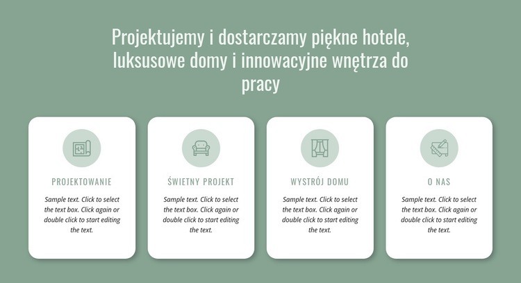 Projektujemy hotele Makieta strony internetowej