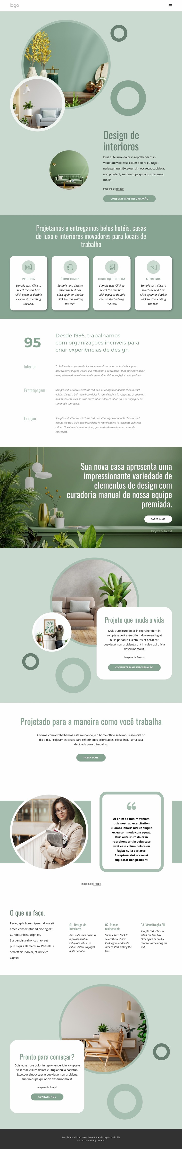 Design de interiores funcional Template Joomla