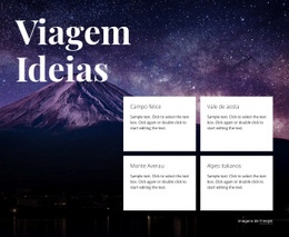 Ideias De Viagens - Download Do Modelo De Site