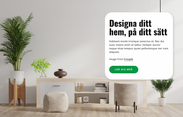 Designa ditt hem WordPress -tema