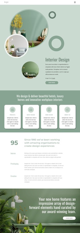 Functional interior design - Template by Nicepage
