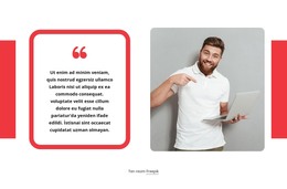 Dikdörtgenli Referans Bloğu - HTML Web Sayfası Şablonu