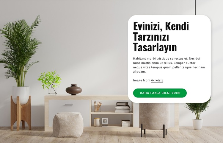 Evinizi tasarlayın HTML Şablonu