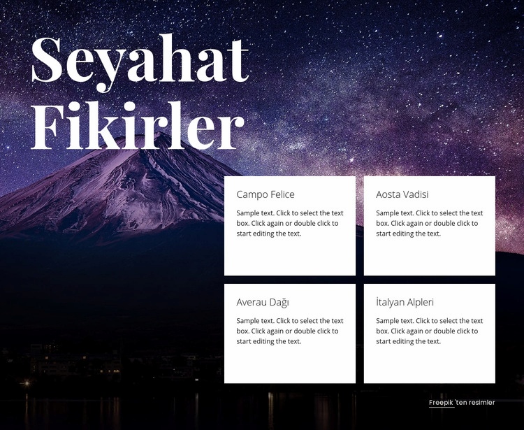 Seyahat fikirleri Joomla Şablonu