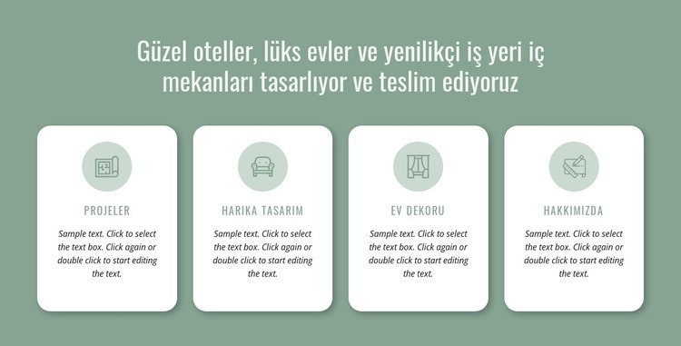 Oteller tasarlıyoruz Web Sitesi Mockup'ı