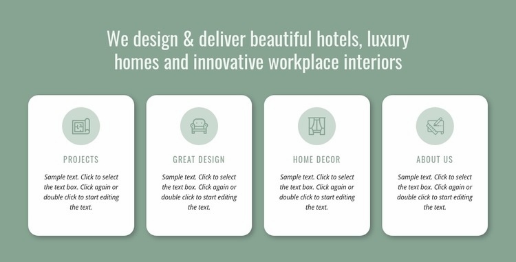 We design hotels Wix Template Alternative