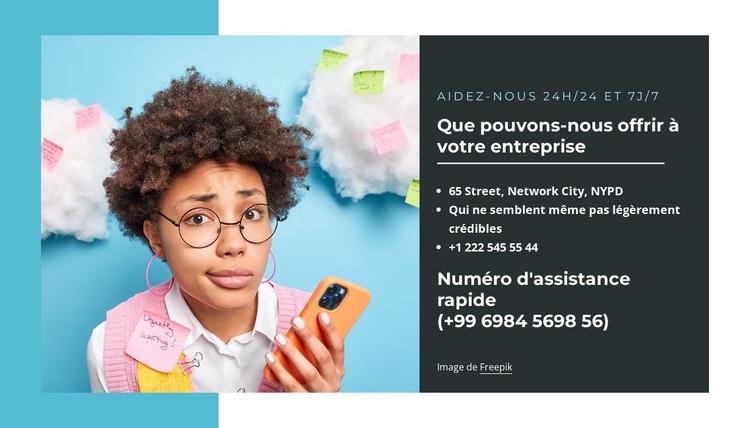 Ce que nous offrons pour votre entreprise Conception de site Web