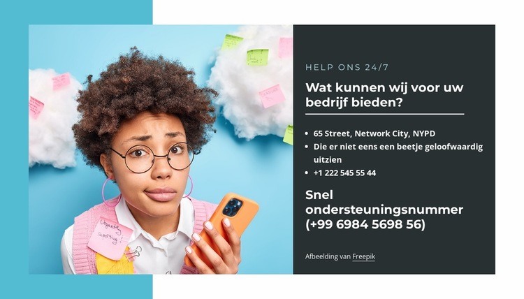 Wat bieden wij voor uw bedrijf HTML5-sjabloon