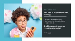 Sidans HTML För Vad Vi Erbjuder För Ditt Företag