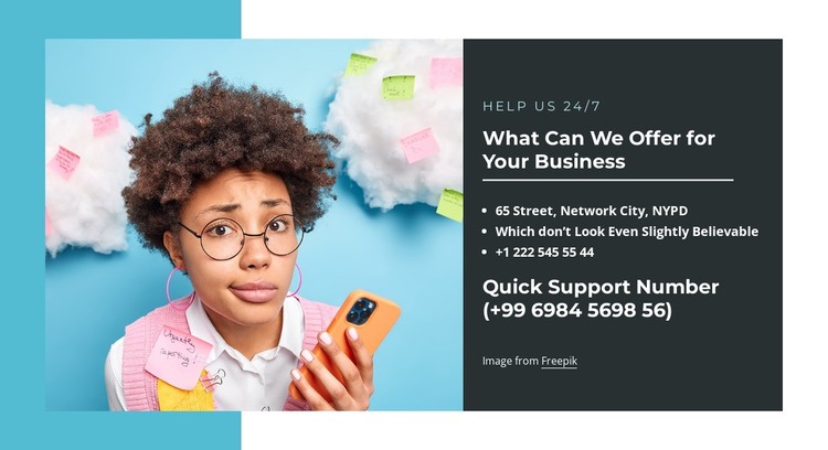 What we offer for your business WordPress Theme