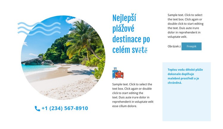 Top plážové destinace Šablona CSS