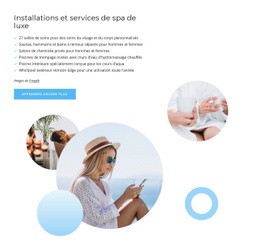 Conception Du Site Pour Services De Spa De Luxe