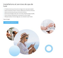 Services De Spa De Luxe - HTML Web Page Builder