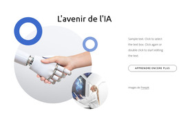 L'Avenir De L'IA – Page De Destination HTML