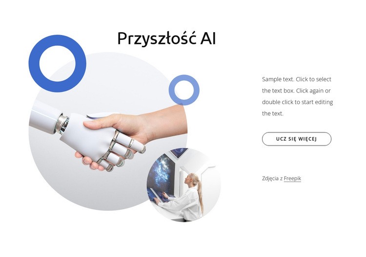 Przyszłość AI Projekt strony internetowej