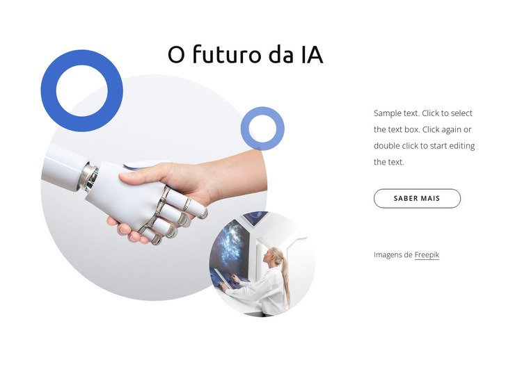 O futuro da IA Design do site