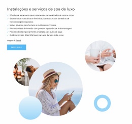 Modelo Web Responsivo Para Serviços De Spa De Luxo