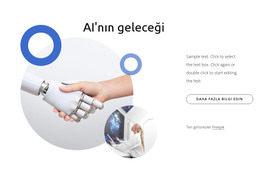 AI'Nın Geleceği - HTML Açılış Sayfası