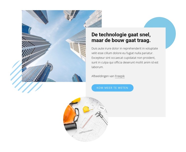 Technologie gaat snel CSS-sjabloon