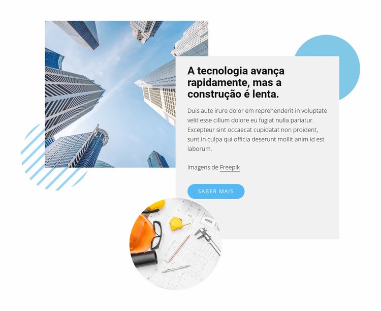 A tecnologia avança rápido Landing Page