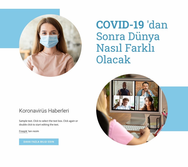 Covid-19'dan sonra dünya Açılış sayfası