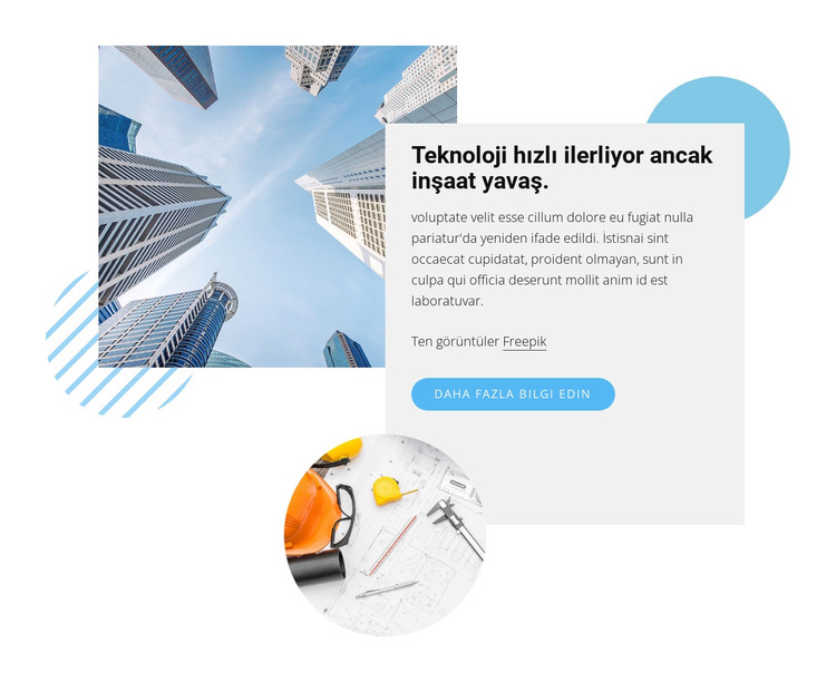 Teknoloji hızlı hareket ediyor HTML Şablonu