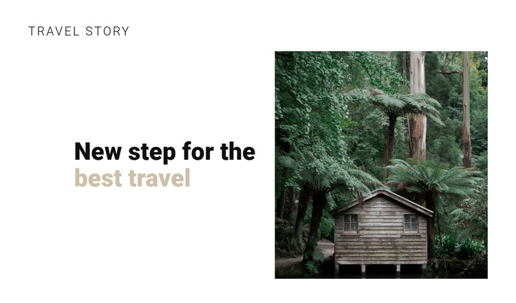 Jungle travel Homepage Design