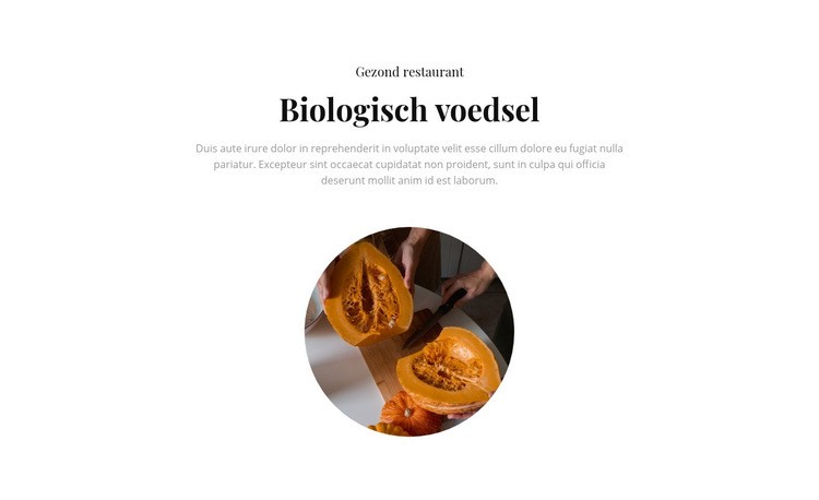 Biologisch café Website ontwerp