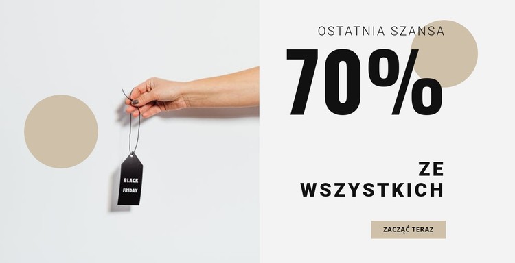 Wyprzedaż w czarny piątek Szablon CSS