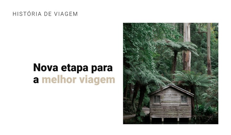 Viagem na selva Construtor de sites HTML