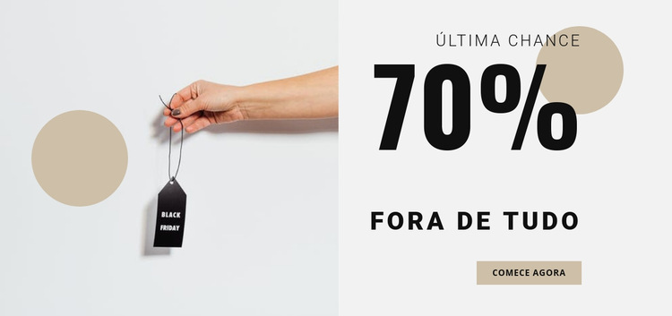 Super liquidação de sexta feira negra Modelo de site