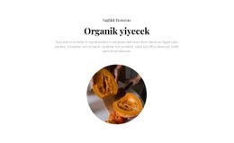 Organik Kafe - Çok Amaçlı Web Sitesi Modeli