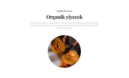 Organik Kafe - Özel Web Sitesi Tasarımı