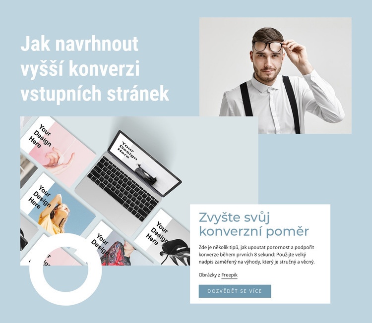 Zvyšte svůj konverzní poměr Šablona HTML