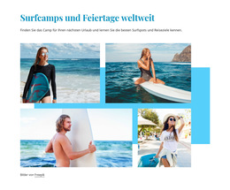 Surfcamps – Website-Vorlage Herunterladen