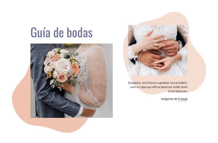 Hemos organizado tu boda Creador de sitios web HTML