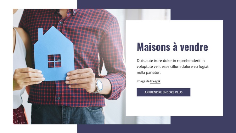 Maisons à vendre Conception de site Web