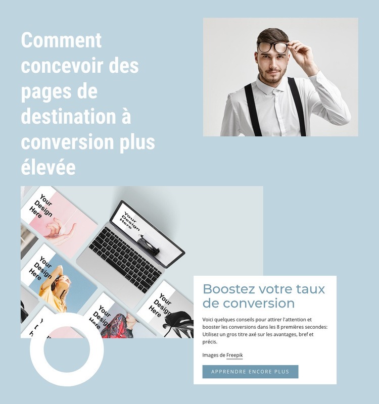 Boostez votre taux de conversion Maquette de site Web