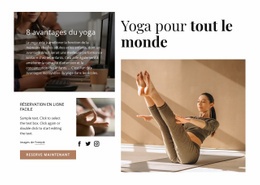 Yoga Pour Tous – Modèle De Site Web Gratuit