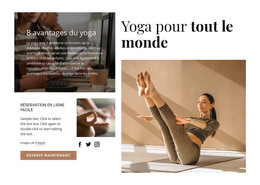 Yoga Pour Tous - Modèles De Sites Web Personnels