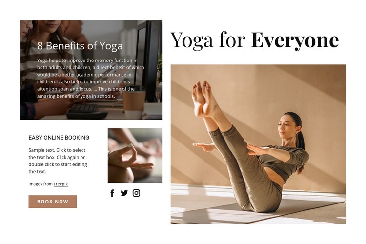 Yoga for everyone Html Code Example