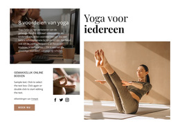 Yoga Voor Iedereen - Persoonlijke Websitesjablonen