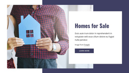 Homes For Sale - One Page Template For Any Device