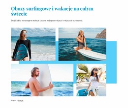 Obozy Surfingowe - Mobilna Strona Docelowa