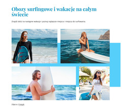 Obozy Surfingowe - Szablon Internetowy
